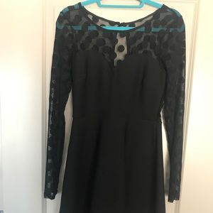 Lulus polka dot skater dress